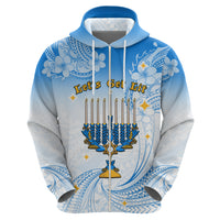 Polynesia Hanukkah Festival Hoodie With Menorah Polynesian Style LT05 - Polynesian Pride