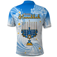 Polynesia Hanukkah Festival Polo Shirt With Menorah Polynesian Style LT05 - Polynesian Pride
