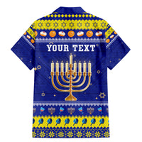 Personalised Polynesia Christmukkah Family Matching Mermaid Dress and Hawaiian Shirt Menorah With Polynesian Tribal Pattern LT05 - Polynesian Pride