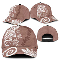 Polynesia Classic Cap Brown Tribal Turtle Floral Pattern - Polynesian Pride