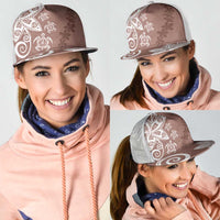 Polynesia Mesh Trucker Cap Brown Tribal Turtle Floral Pattern - Polynesian Pride