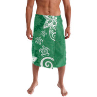 Polynesia Lavalava Green Tribal Turtle Floral Pattern LT05 Green - Polynesian Pride