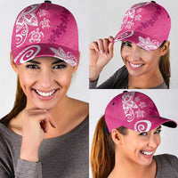 Polynesia Classic Cap Pink Tribal Turtle Floral Pattern - Polynesian Pride