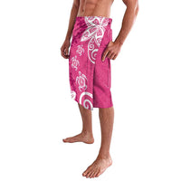 Polynesia Lavalava Pink Tribal Turtle Floral Pattern