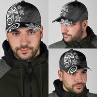 Polynesia Classic Cap Black Tribal Turtle Floral Pattern - Polynesian Pride