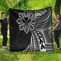 Hawaii And Philippines Quilt Kanaka Maoli With Tribal Sun Together Black