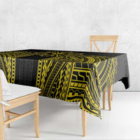 Hawaii And Philippines Together Tablecloth Polynesian Pattern With Filipino Barong Gold LT05 - Polynesian Pride