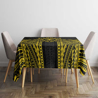 Hawaii And Philippines Together Tablecloth Polynesian Pattern With Filipino Barong Gold LT05 - Polynesian Pride