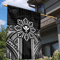 Hawaii And Philippines Together Garden Flag Polynesian Pattern With Filipino Barong Black LT05 - Polynesian Pride