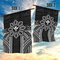 Hawaii And Philippines Together Garden Flag Polynesian Pattern With Filipino Barong Black LT05 - Polynesian Pride
