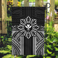Hawaii And Philippines Together Garden Flag Polynesian Pattern With Filipino Barong Black LT05 Garden Flag Black - Polynesian Pride