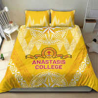 Anastasis College Bedding Set Tonga Ngatu Pattern - Polynesian Pride