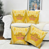 Anastasis College Pillow Cover Tonga Ngatu Pattern - Polynesian Pride