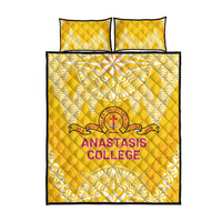 Anastasis College Quilt Bed Set Tonga Ngatu Pattern - Polynesian Pride