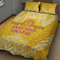 Anastasis College Quilt Bed Set Tonga Ngatu Pattern - Polynesian Pride