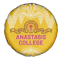 Anastasis College Spare Tire Cover Tonga Ngatu Pattern - Polynesian Pride