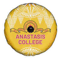 Anastasis College Spare Tire Cover Tonga Ngatu Pattern - Polynesian Pride