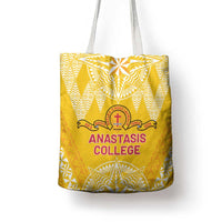 Anastasis College Tote Bag Tonga Ngatu Pattern - Polynesian Pride
