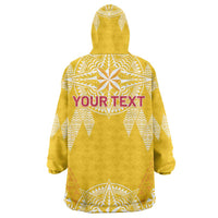 Personalised Anastasis College Wearable Blanket Hoodie Tonga Ngatu Pattern - Polynesian Pride