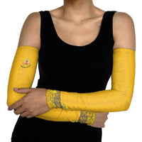 Tonga Anastasis College Arm Sleeves Tongan Ngatu Kupesi Pattern LT05 - Polynesian Pride