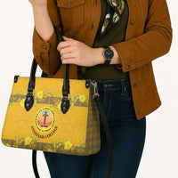 Tonga Anastasis College Leather Bag Tongan Ngatu Kupesi Pattern - Polynesian Pride