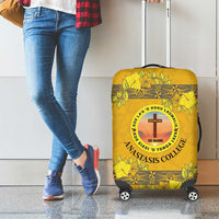 Tonga Anastasis College Luggage Cover Tongan Ngatu Kupesi Pattern LT05 - Polynesian Pride