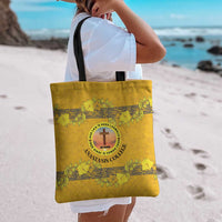 Tonga Anastasis College Tote Bag Tongan Ngatu Kupesi Pattern - Polynesian Pride