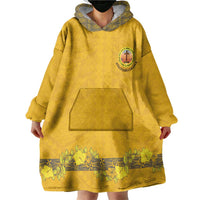 Tonga Anastasis College Wearable Blanket Hoodie Tongan Ngatu Kupesi Pattern - Polynesian Pride