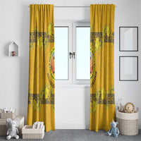 Tonga Anastasis College Window Curtain Tongan Ngatu Kupesi Pattern LT05 - Polynesian Pride