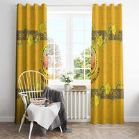 Tonga Anastasis College Window Curtain Tongan Ngatu Kupesi Pattern LT05 - Polynesian Pride
