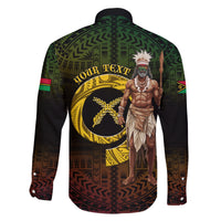 Personalised Vanuatu Custom Chiefs Day Family Matching Tank Maxi Dress and Hawaiian Shirt Pig Tusk Simple Style LT05 - Polynesian Pride