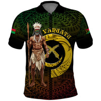 Personalised Vanuatu Custom Chiefs Day Polo Shirt Pig Tusk Simple Style LT05 Black - Polynesian Pride
