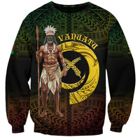 Personalised Vanuatu Custom Chiefs Day Sweatshirt Pig Tusk Simple Style LT05 Unisex Black - Polynesian Pride