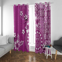 Cook Islands Window Curtain Fandango Hibiscus And Stars
