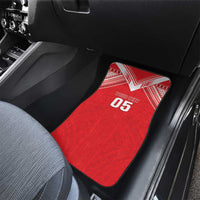 Tahiti Football Car Mats Coat Of Arms Polynesian Tribal Pattern LT05 - Polynesian Pride