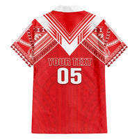 Custom Tahiti Football Family Matching Puletasi and Hawaiian Shirt Coat Of Arms Polynesian Tribal Pattern