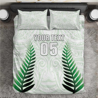 Custom New Zealand Fern Football Bedding Set Simple Style