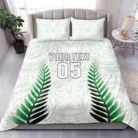 Custom New Zealand Fern Football Bedding Set Simple Style