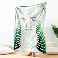 Custom New Zealand Fern Football Blanket Simple Style