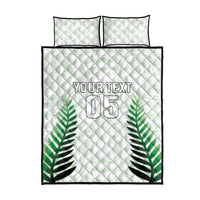 Custom New Zealand Fern Football Quilt Bed Set Simple Style