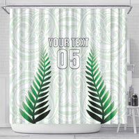 Custom New Zealand Fern Football Shower Curtain Simple Style LT05 - Polynesian Pride