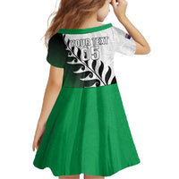 Custom New Zealand Football Family Matching Mermaid Dress and Hawaiian Shirt Go Aotearoa