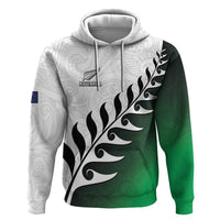 Custom New Zealand Football Zip Hoodie Go Aotearoa