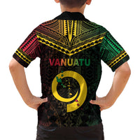 Happy Vanuatu Father Lini Day Family Matching Tank Maxi Dress and Hawaiian Shirt LT05 - Polynesian Pride
