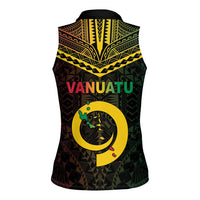 Happy Vanuatu Father Lini Day Women Sleeveless Polo Shirt