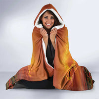 ANZAC Day Hooded Blanket Remembrance Tribute Soldiers And Poppy Field