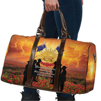ANZAC Day Travel Bag Remembrance Tribute Soldiers And Poppy Field LT05 - Polynesian Pride