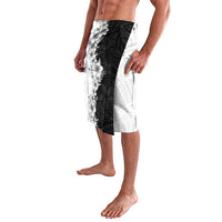 Hawaii Hibiscus Flowers Lavalava Grayscale Polynesian Pattern LT05 - Polynesian Pride