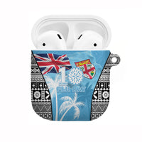Fiji Day 2026 AirPods Case Masi Tapa Pattern With Palm Tree
