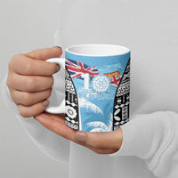 Personalised Fiji Day 2026 Ceramic Mug Masi Tapa Pattern With Palm Tree